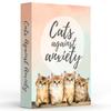 Catchyourdreams Cat Cards for Anxiety 50 Cards for and Affirmations for Anxious Men Cats for - Self-Esteem Stress, Feelings, Cats, Women, (Cats,