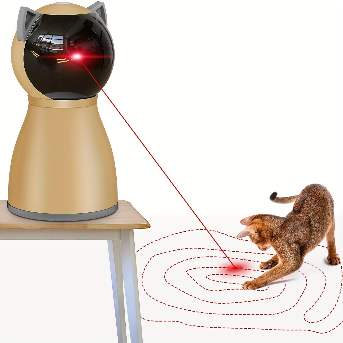 

Valonii Interactive Cat Laser Toy Automatic for Indoor Cats, Real Random Trajectory Rechargeable Laser Pointer Cat Toys for Indoor Cats/Kittens/Dogs золотистий