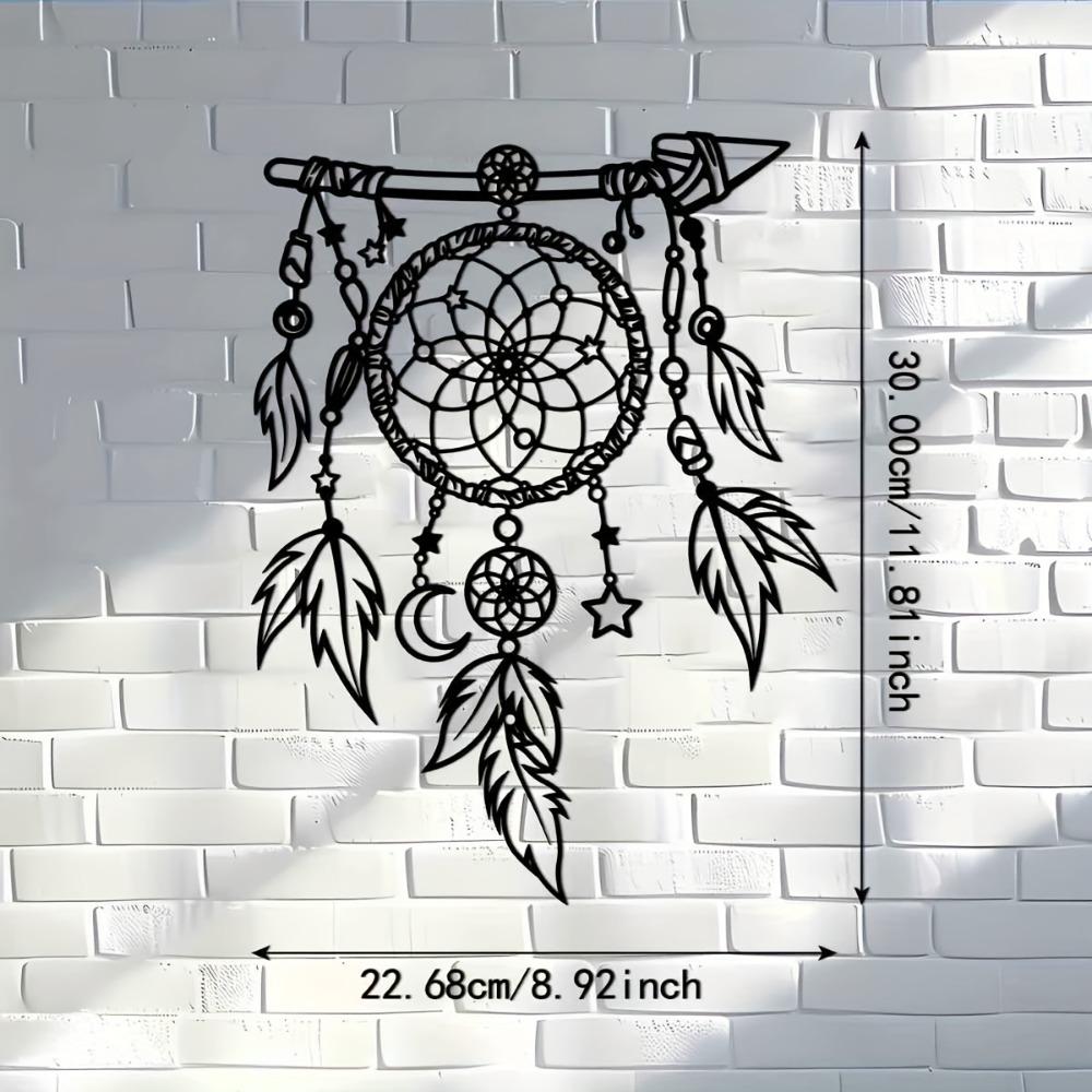

1pc Metal Wall Art Indoor Outdoor Farmhouse Decor for Living Room Bedroom Porch Fence Garden Courtyard 12in