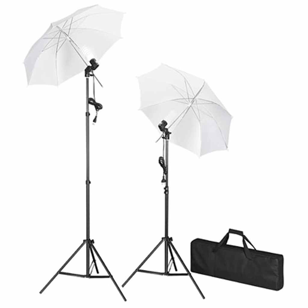 Zestaw Do Studia Fotograficznego: Czarne Tło 6 X 3 Cm I Światła