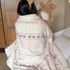 Thickened Lamb & Coral Fleece Cartoon Animation Winter Blanket for Office Nap Air Conditioning Sofa Cover & Kindergarten Use