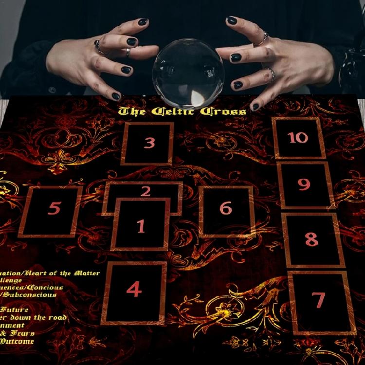 Reading Card Astrologys Tablecloth Altars Cloth Square Divinations Cards Table Cloth Witchcrafts Deck Cloth Enduring