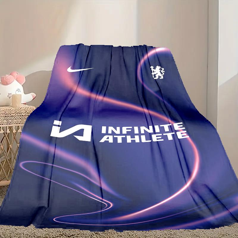 1pc Comfortable Home Print Throw Blanket, Chelsea FC Blanket For Bed and Sofa Use, Special Present For Family