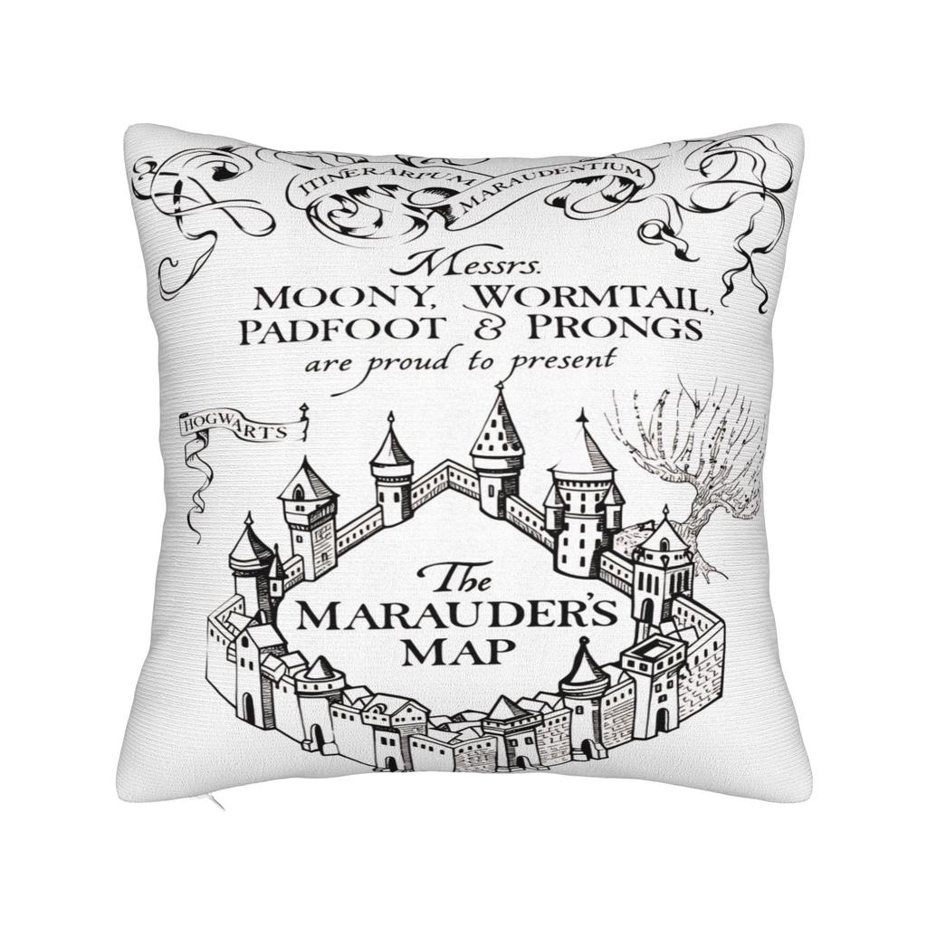 Magic Marauders Map Pillow Cover  Comfy Cushion Cover Fashion Pillow Case For Office Car Home Decor