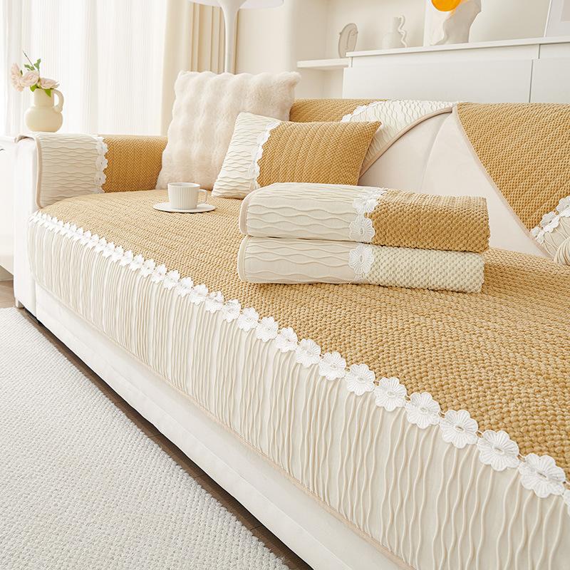 Corduroy Sofa Cushion Winter Thickened Non-Slip Sofa Cover Towel Simple Modern Washable Sofa Cover