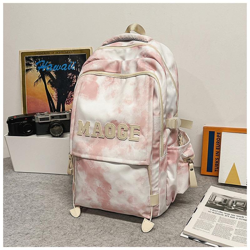 

Новый школьный рюкзак высококачественный, свежий и милый, литературный рюкзак тай-дай с граффити, и легкий рюкзак для учеников средней и старшей школы.