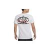 Nike Letter Logo Round Neck Casual Pullover Short Sleeve T-Shirt Men Tops White FQ3757-100