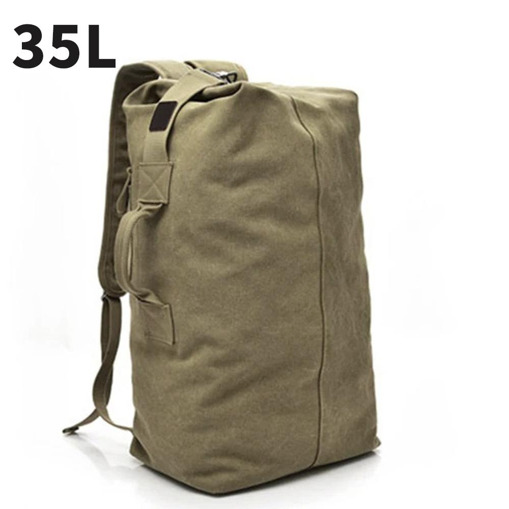 

Large Travel Climbing Bag Backpack Women Bags Canvas Bucket Bag Shoulder Sports Bag Male Outdoor Small（20L) зелений