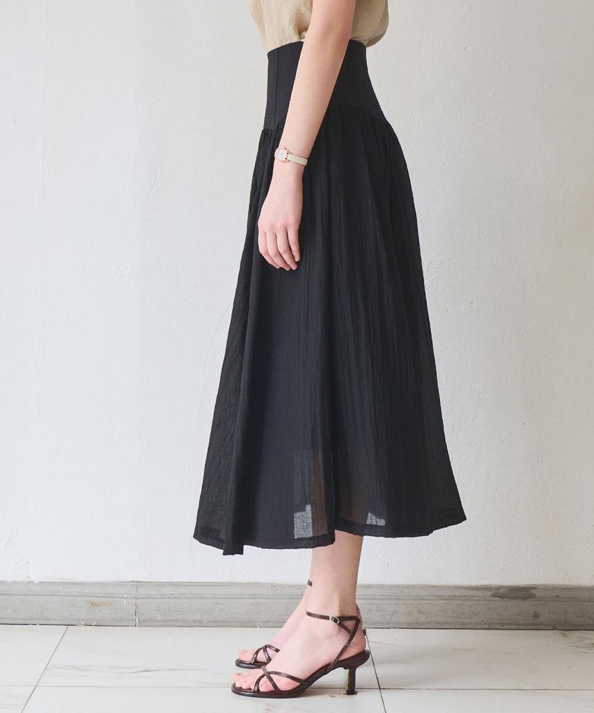 Slow Lolly Air Flow Long Skirt_2 Colors