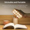 9Leds Square Human Body Sensor Night Light Rechargeable 3 Color Wall Lamp Wireless Thin Under Cabinet Light for Stairs Hallway