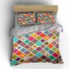 Colorful Mandala Pattern Decor Set Soft Comfortable Duvet Cover Bedding Set Included 1*Duvet Cover & 2*Pillowcases Gift