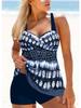 Summer Fashion Sexy Bohemian Style Printed Women's Swimsuit Hanging Neck Bikini Vacation Casual Swimsuit S-6XL