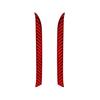 2Pcs For Volkswagen Tiguan 13-17 Red Carbon Fiber Front Door Panel Frame Cover
