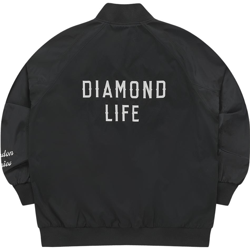 Fila Fusion 2023 Autumn New Simple Fashion Loose Baseball Jacket Men Jackets Black T11M332705F-BK