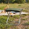 Foldable Outdoor Stool Compact Portable Chair Easy Clean for Hiking, Road Travel