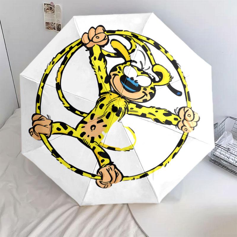 Marsupilami Pattern Pattern New Style Umbrella, 1 Piece Automatic Folding Umbrella, Portable Foldable Travel Umbrella, Outdoor Umbrella,Birthday Gift
