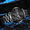 Mens Fashion Alloy Quartz Watch With Rotatable Dial For Casual Wear