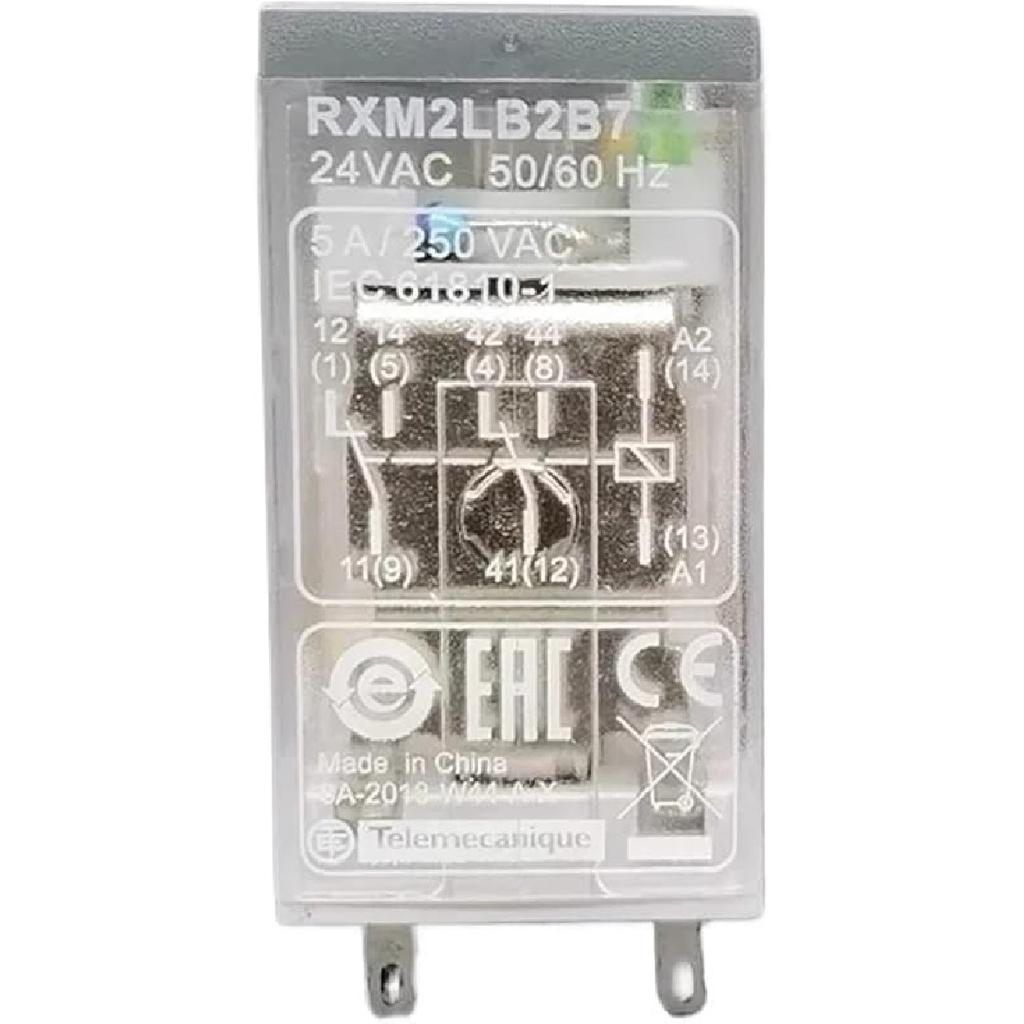 RXM2LB2BD Intermediate Relay DC24V AC Contactor 8-pin 14-pin RXM4LB2P7 230VAC(RXZE1M4C 14foot Base)