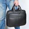 Miling Men's Genuine Leather 15.6-inch Laptop Briefcase