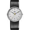 [Offiziell in Japan importiert] BRAUN für Männer & Frauen (Unisex) Uhr, Schwarzes Leder, BN0021BKG