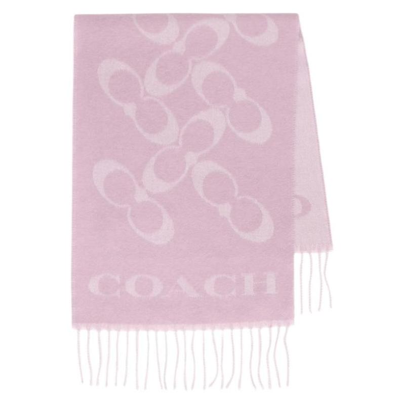 COACH Marken-Design Wollschal Damen Rosa rosa