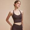 Medium Support Back Cross Sports Bra Quick Drying Wide Underwear Yoga Bra Top Bra Top with Cups [Yomoment] Non-Sway
