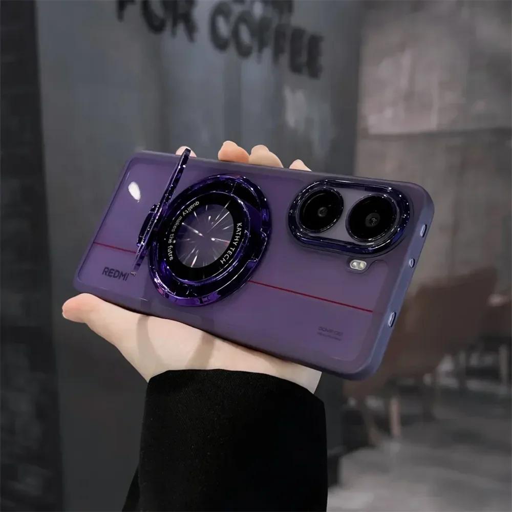 

Для POCO X7 Pro Чехол X7Pro Защитная пленка для объектива камеры Прозрачный мягкий чехол для Xiaomi POCOX7Pro Прозрачный силиконовый бампер Магнитная подставка Shell POCO X7 Pro