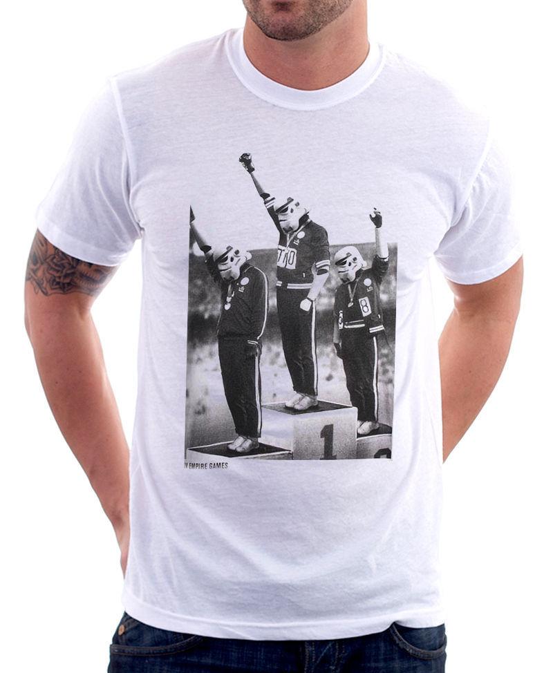StormTrooper Empire Games Olympic Darth Vader funny white t-shirt OZ9776 S разноцветный