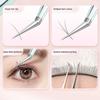 2pcs Eyelash Extension Tweezers Set Stainless Steel Precise Volume Individual False Lashes Extension Tweezers