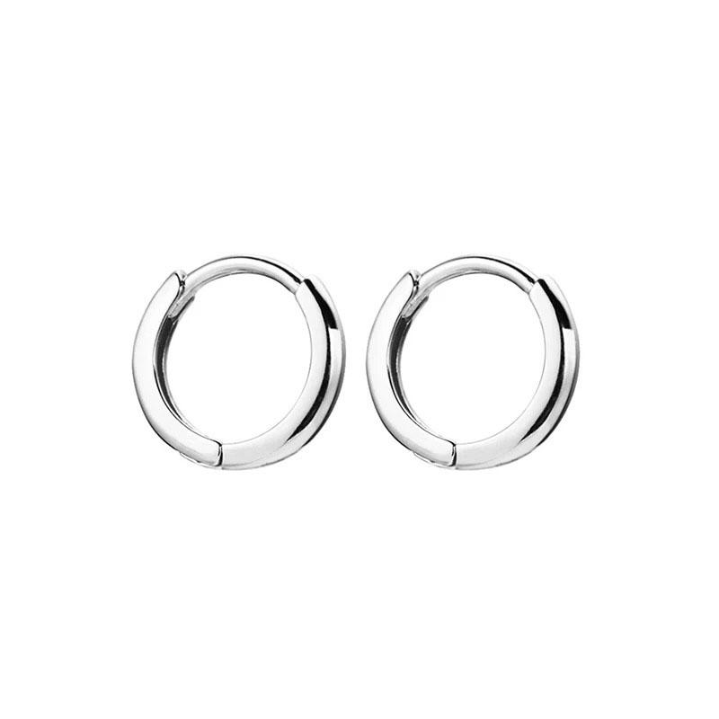 2pcs Fashion Hoop Earrings, Gold Color Tiny Cartilage Earrings Piercing Zircon Trendy Female Hoops Earrings For Women Men