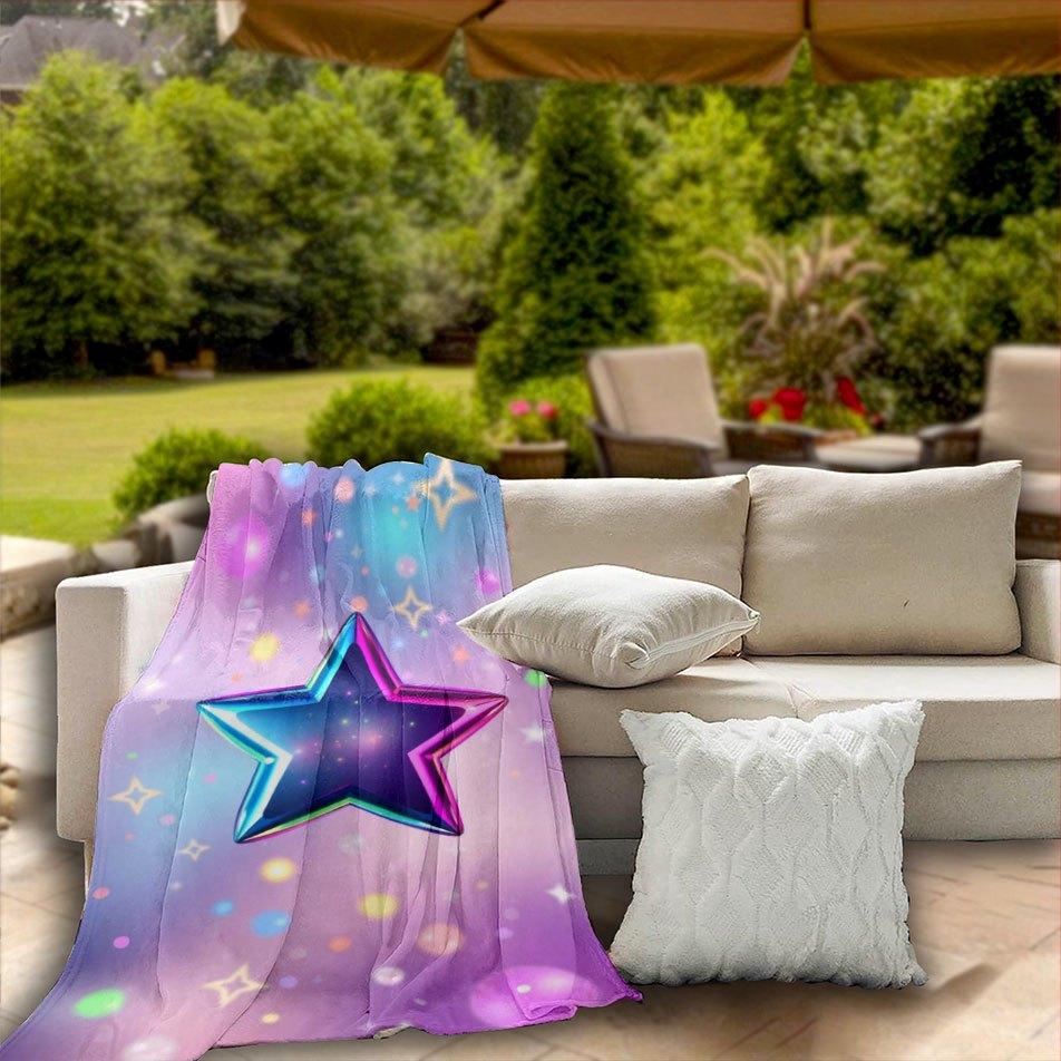 Coperta Cielo Notturno Celeste Coperta in Flanella Reversibile per Osservatori Stellari Comfort per Tutte le Stagioni Sogni Cosmici Regalo