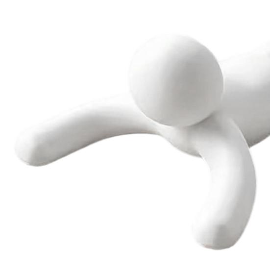3D Printed Lying Man Doorstop, Decorative Door Stopper Wedge, Anti-slip No Drilling Doorstop for Carpet Tile Concrete Wooden Floor