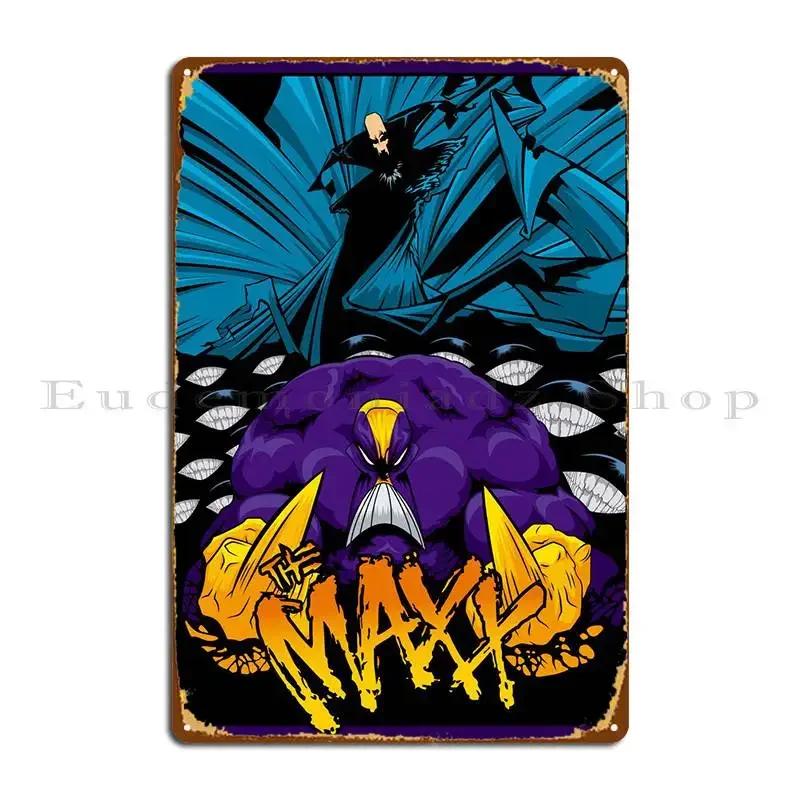 Mfoever The Maxx Vs Mr Gone Metal Plaque Poster Printing Cinema Garage Wall Plaque Wall Cave Tin Sign Poster 20x30cm(7.8x11.8inch)