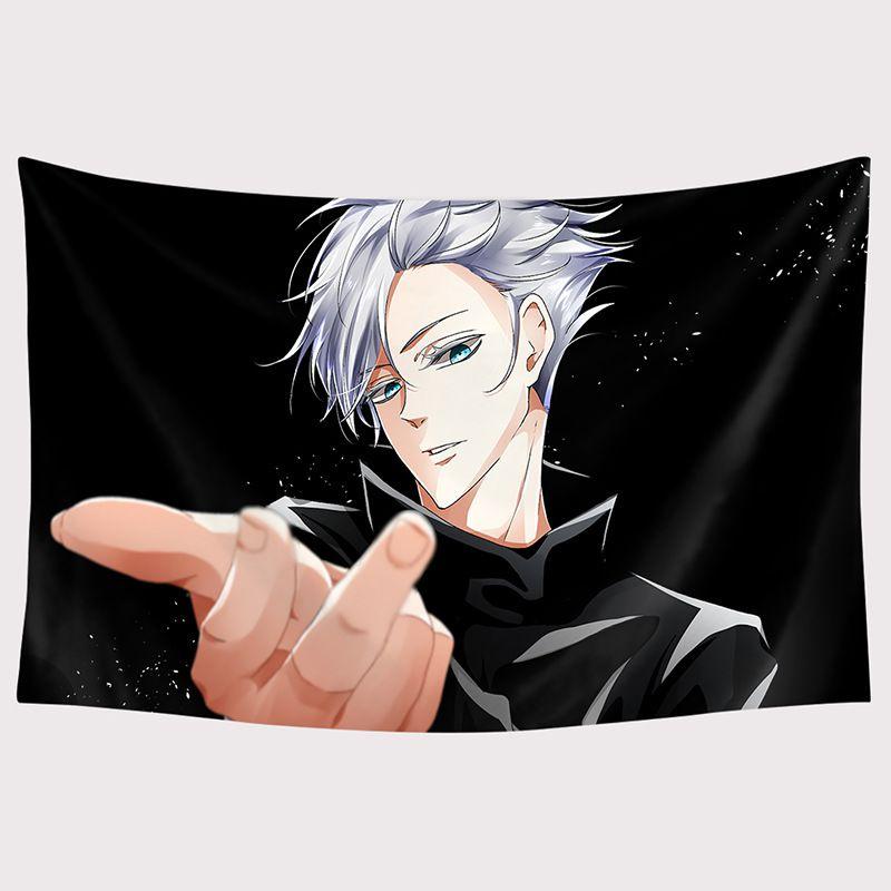Jujutsu Anime Kaisen Tapestry Background Cloth Home Wall Hanging Decor Printing
