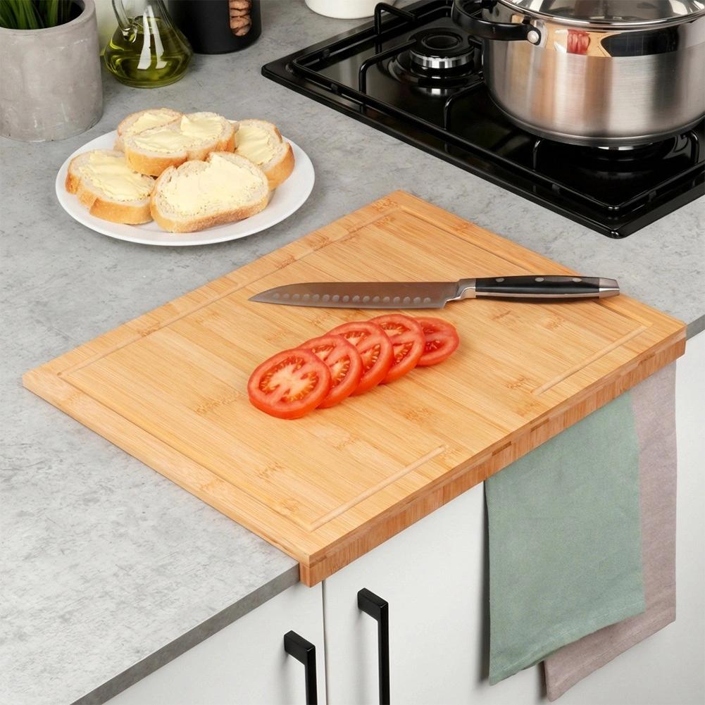 Deska Bambusowa Kuchenna Do Krojenia Z Rantem Stolnica Drewniana 45x35 Cm