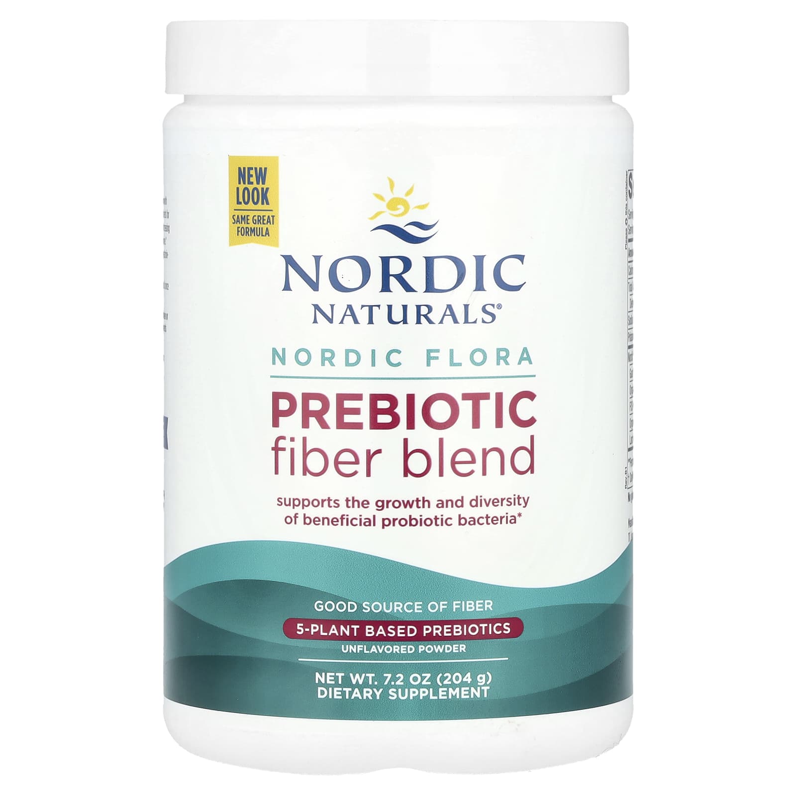

Nordic Flora Prebiotic Fiber Blend Powder, Unflavored, 204G (7.2Oz)