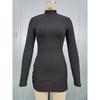 Sexy Bodycon Dress With Long Sleeves For Winter Party And Casual Wear