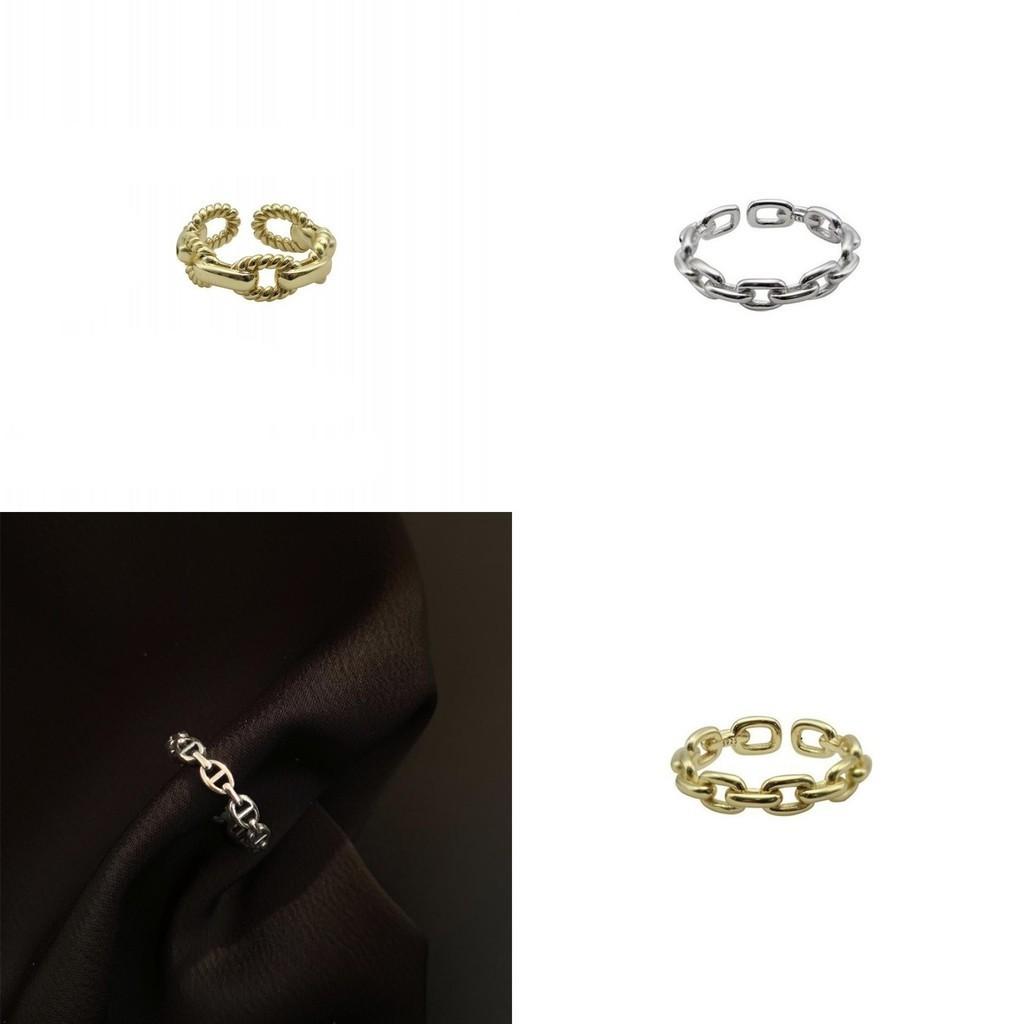 Ladies Fashion Finger Ring Chain Shape Accessory Everyday Wear Adjustable Gift