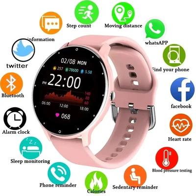 Women Smart Band Watch Real-time Weather Forecast Activity Tracker Watches Heart Rate Monitor Sports Ladies Smart Watch Men