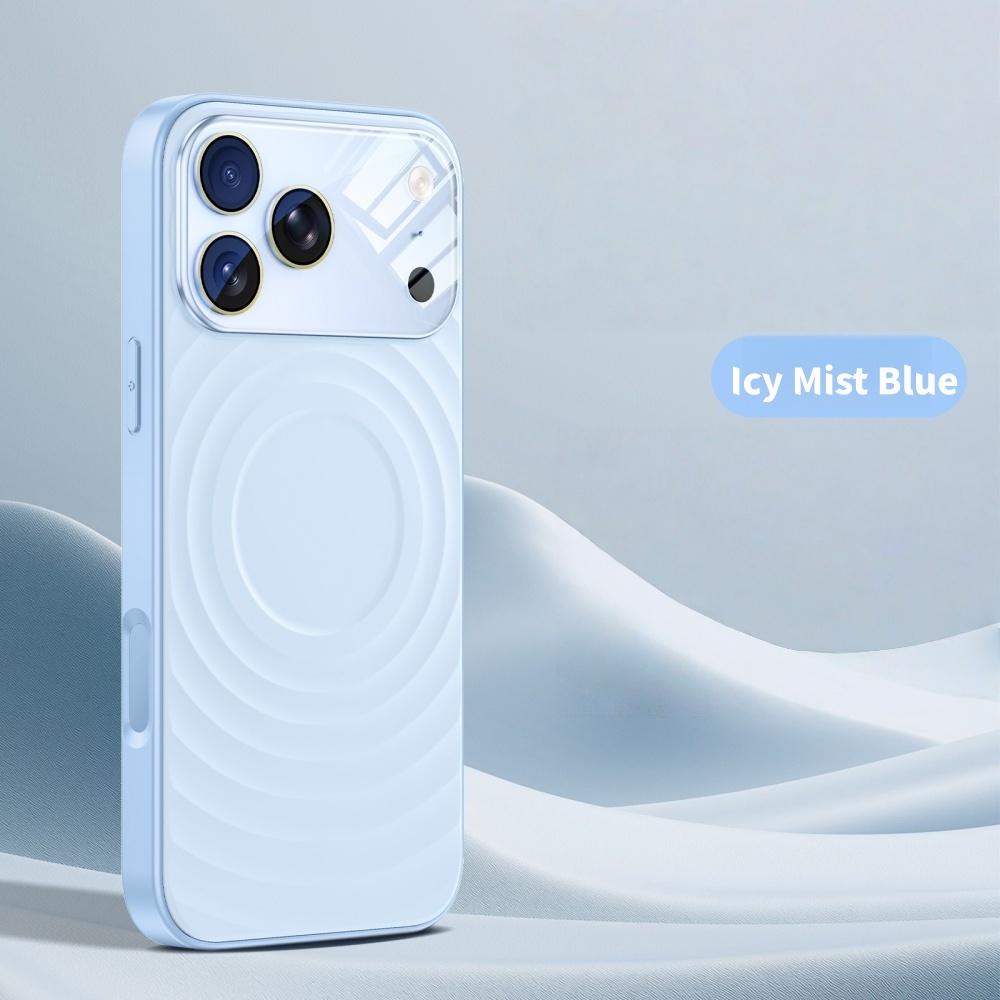 Magnetic Ripple Liquid Siliocne For Magsafe Case For iPhone 17 16 15 Pro Max Clear Camera Protector Cap for iPhone 17 16 Pro