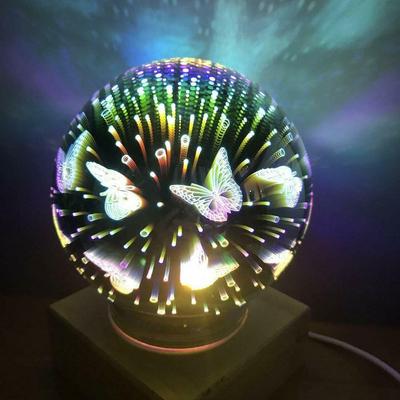 3D LED Night Light USB Magic Ball Butterfly Fireworks Projector Lamp Decor Gifts