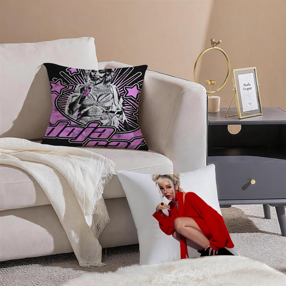 Singer DDoja CCat Cushion Cover Pillowcase Short Plush Invisible zipper Room Sofa Cushion Cover