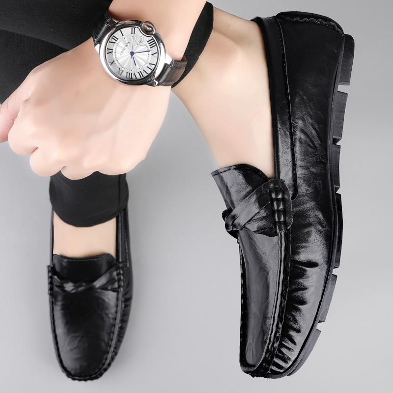2025 Summer Classic Penny Loafers Men Boat Shoes Breathable Man Moccasins Leather Slip On Flats Luxury Mens Casual Driving Shoes