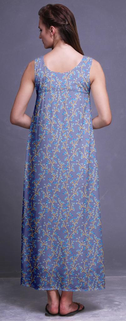 Bimba Rayon Rayon Nightgowns For WomenA   Maxi Printed Sleepwear Night