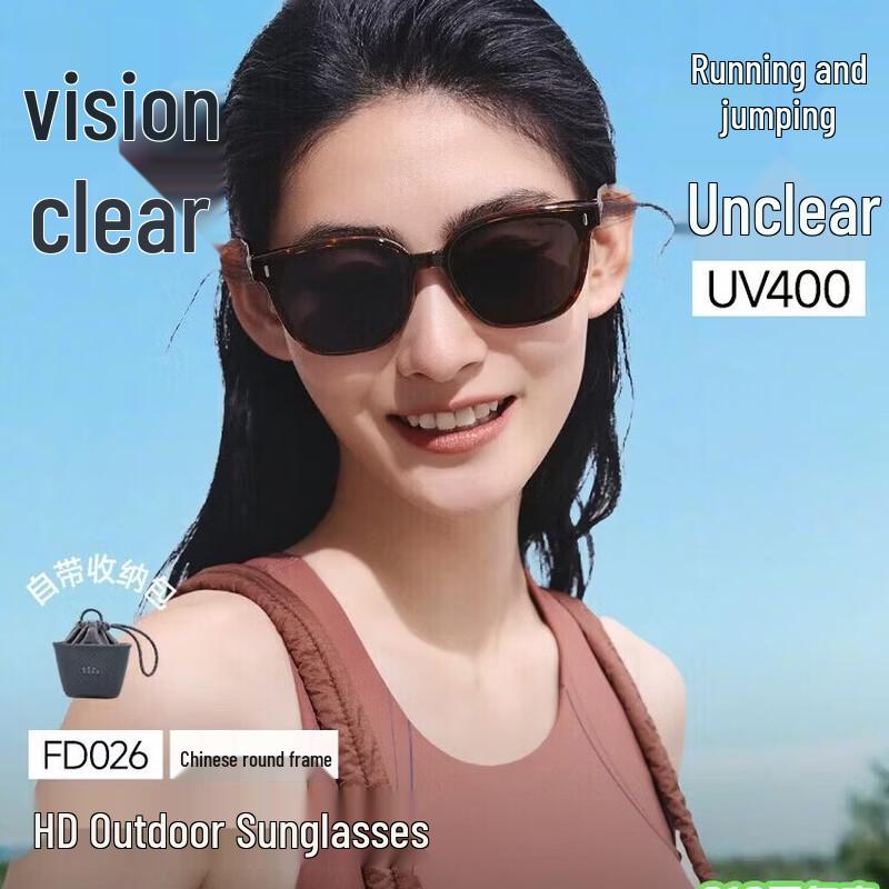 Beneunder Unisex Medium Square-Round Frame Sunglasses
