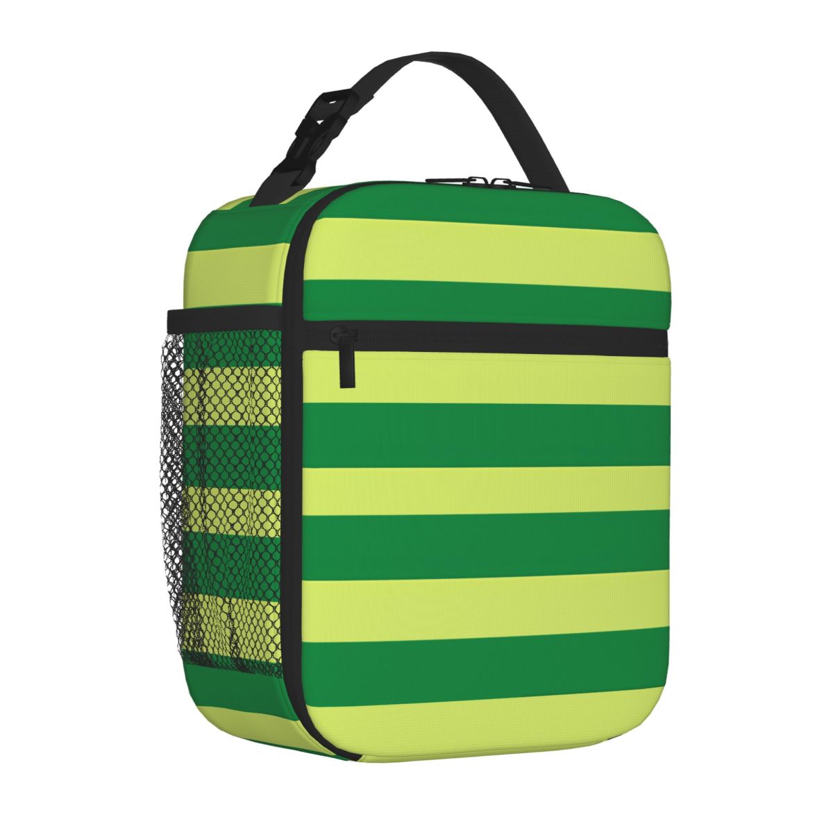 Bestselling Steve Blues Clues Green Vertical Stripe Design Multi Pocket Neoprene Lunch Bag Downtown Work Leakproof Lunch Bag One Size