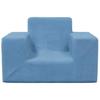 Children S Sofa Blue Soft Plush