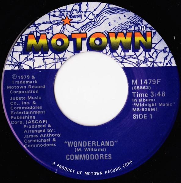 

7inch Record COMMODORES - Wonderland M1479F Motown 1979 UK Soul/Funk Used