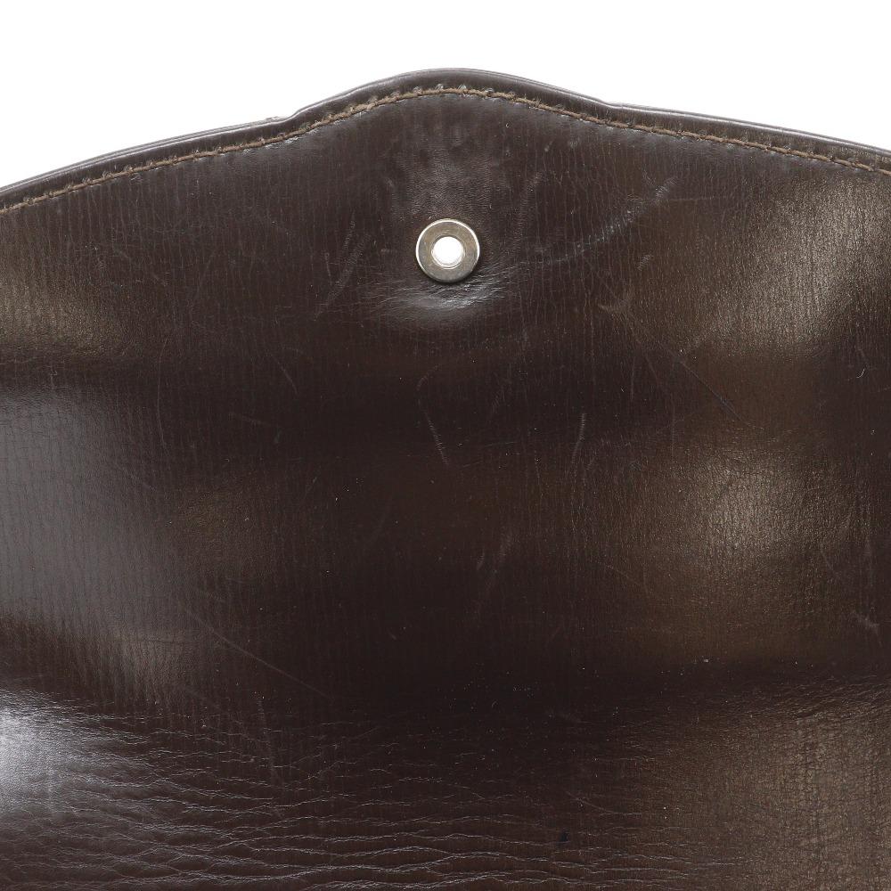 GUCCI Old Gucci Shoulder Bag vintage Brown Calfskin Women Used