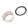 Brida de Fregadero Extendida de Cocina Acero Inoxidable Brida de Fregadero Profundo con Junta para Basura de 3 Pernos